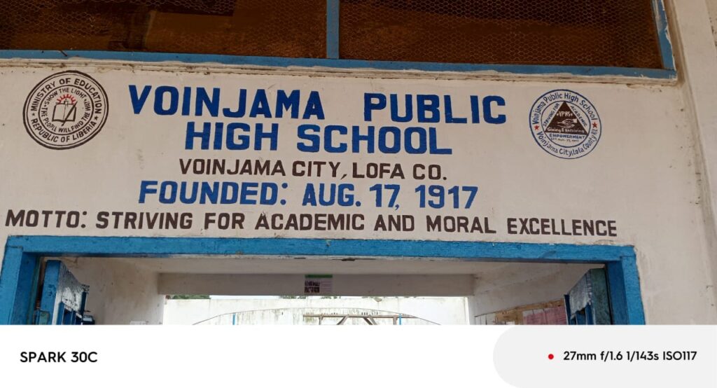 Voinjama Public High School Lacks Sitting Capacity, Auditorium Deserted