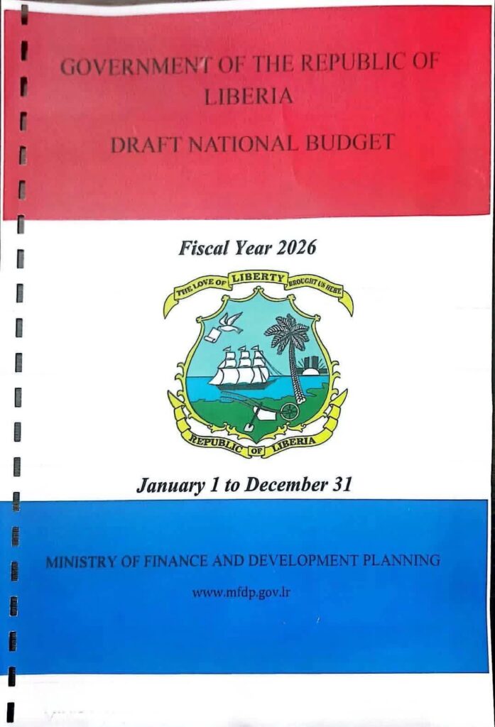 Liberia’s 2026 Draft Budget Tabled at US$1.2 Billion