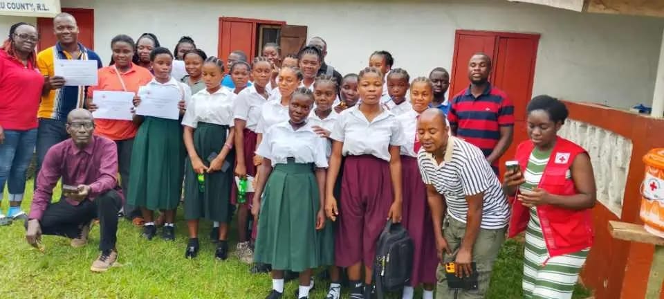 Liberia National Red Cross Society Concludes Menstrual Hygiene Management Training in Grand Kru