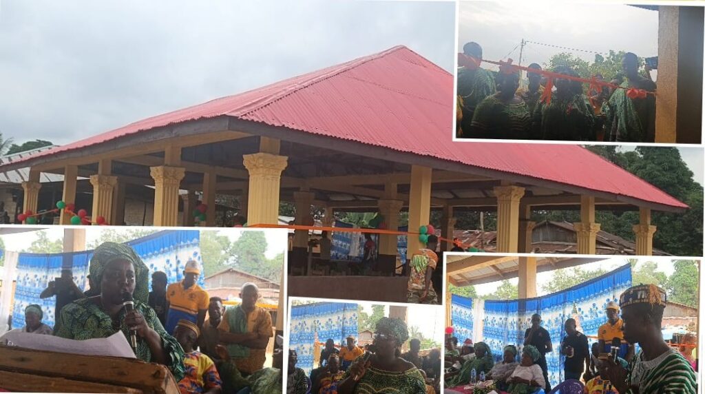 Senator Dedicates Market Building in Gbarpolu County