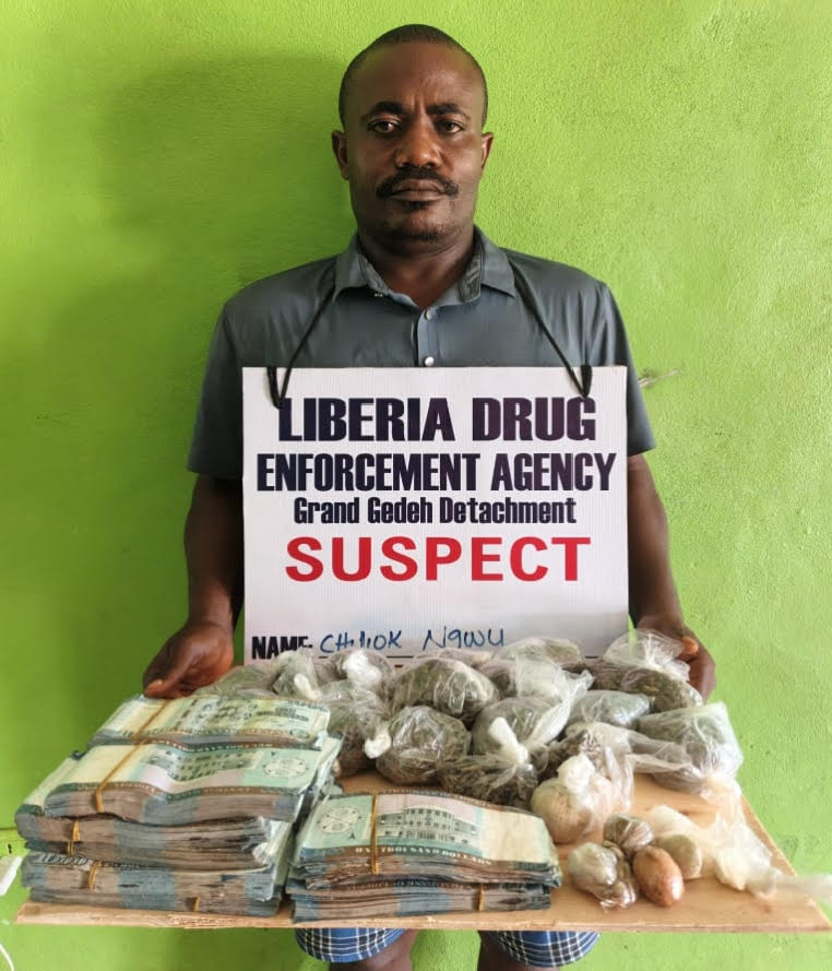 LDEA Apprehends Nigerian National in Major Narcotics Bust in Grand Gedeh